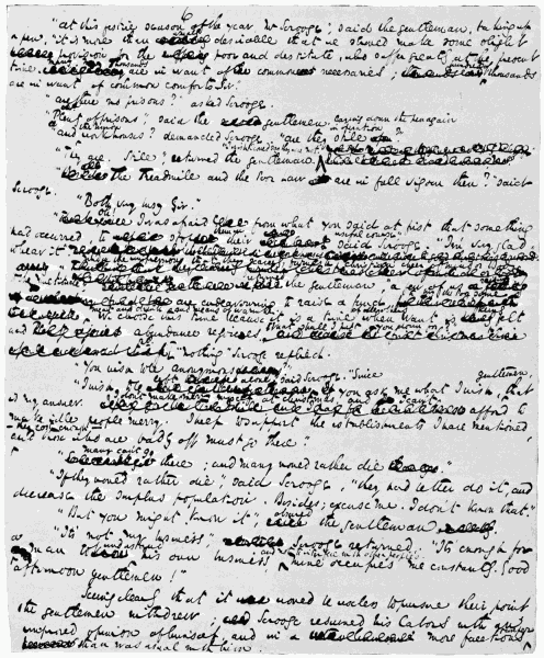Original manuscript of Page 6. Original manuscript of Page 6.